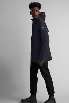 Chamarras Canada Goose Hombre México - Wascana Chubasquero Black Label Azul Marino JL5208317